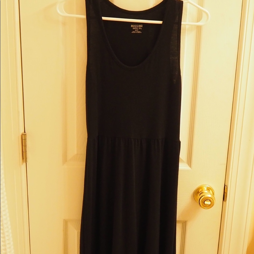 Target Black knit high-low dress with empire waist